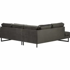 Outlet HomingXL Hoekbank - Stuart - links - Velours Adore donkergrijs 68