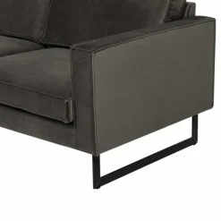 Outlet HomingXL Hoekbank - Stuart - links - Velours Adore donkergrijs 68