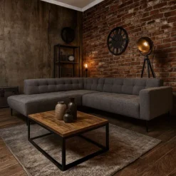 Hot HomingXL Hoekbank Bovino open eind links - Bella 15 - 2,00 x 2,55 mtr breed