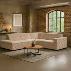 Clearance HomingXL Hoekbank Graz open eind links - Ambience 4 - 2,10 x 2,70 mtr breed