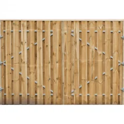 Discount HomingXL Dubbele poort Grenen recht met stalen frame groen geimpregneerd (300 x 195 cm) inclusief beslag