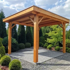 Hot HomingXL Houten overkapping - Douglas geschaafd - 300 x 300 cm