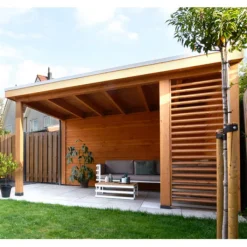 Hot HomingXL Houten overkapping - Douglas - 300 x 300 cm