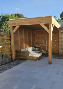 HomingXL Houten overkapping - Douglas geschaafd - 300 x 400 cm