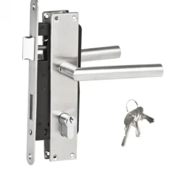 Hot HomingXL Tuindeur hardhout keruing recht met stalen frame (100 x 195 cm) inclusief beslag