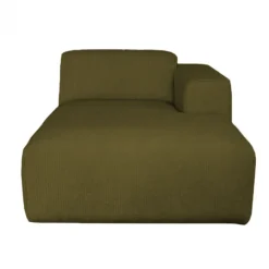 Outlet HomingXL 2-zits bank met lounge rechts Sintra - stof Rackham groen 14 - 204 cm