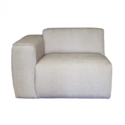 Discount HomingXL 2-zits bank met lounge rechts Sintra - stof Rackham beige 05 - 204 cm