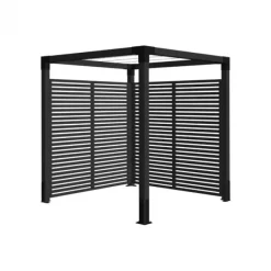 Clearance Plus Danmark Houten Pergola - Daylife 5 - Vurenhout gegrond zwart 198 x 198 x 208 cm