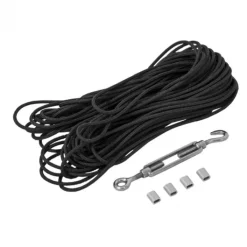 Clearance Plus Danmark Houten Pergola - Daylife 5 - Vurenhout gegrond zwart 198 x 198 x 208 cm