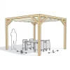 New HomingXL Houten Pergola - Douglas 250 x 400cm vrijstaand