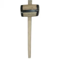 Best HomingXL Houten slaghamer met metalen strips - lengte 110 cm