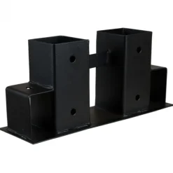 HomingXL Houtrekverbinding - Zwart gepoedercoat - 34 x 10 x 15 cm