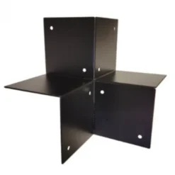 Online HomingXL Houtverbinding drieweg - verzinkt en zwart gepoedercoat - 205 x 205 mm