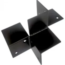 Best HomingXL Houtverbinding vierweg - verzinkt en zwart gepoedercoat - 85 x 85 mm