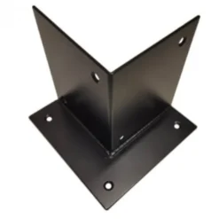 Discount HomingXL Houtverbinding voetstuk - verzinkt en zwart gepoedercoat incl. bevestigingsmateriaal - 205 x 205 mm