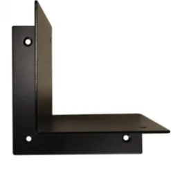 Discount HomingXL Houtverbinding voetstuk - verzinkt en zwart gepoedercoat incl. bevestigingsmateriaal - 205 x 205 mm