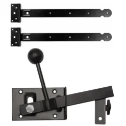 Hot Elephant Industrieel beslag tbv houten tuinpoorten zwart gepoedercoat