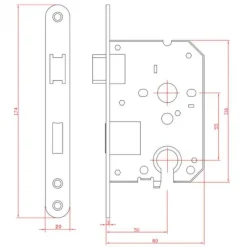 Online HomingXL Insteekcilinderslot - 80 x 120 mm