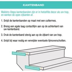 New Maestro Steps Kantenband (2 stuks) - Louisiana Oak - 40 x 6 cm