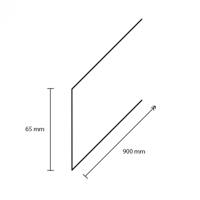 Online Bo Lundgren Kantenband - Vasteras Zwart Houtnerf - 90 x 6,5 cm