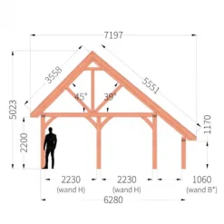 Best TrendHout Kapschuur De Hofstee XXL - 6 meter diep