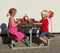 Discount Plus Danmark Kinderpicknicktafel vuren geimpregneerd - Basic zwart
