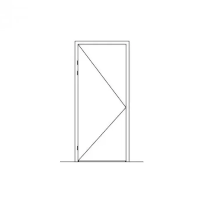 Best Svedex Montagekozijn Match ZB70 - zonder bovenlicht - staal - tbv stomp deuren