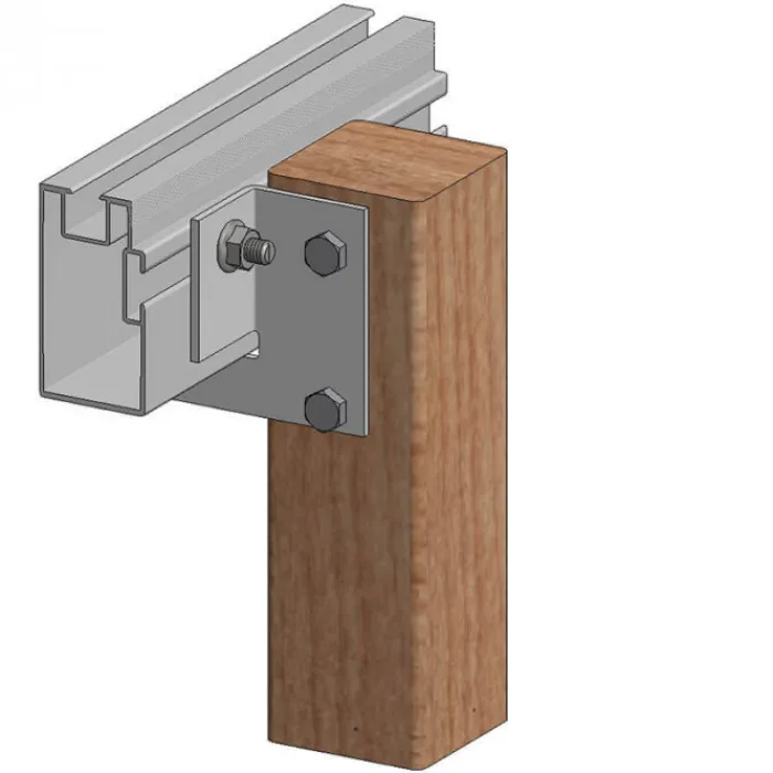 Discount Aslon systems Montageplaat met bout en moer aluminium tbv 40 x 75 Profi aluminium onderconstructie