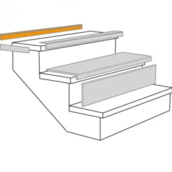 Best CanDo Open trapprofiel - Ijs Eiken - 130 x 5,6 cm