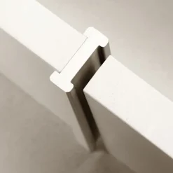 Outlet Austria Oplossing dubbele deuren - Aanslagnaald voor stompe schuifdeuren wit voorgegrond