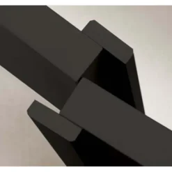 Austria Oplossing dubbele deuren - Aanslaglat uni voor stompe deuren - Zwart voorbehandeld