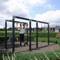 Plus Danmark Outdoor fitnesstoestel geïmpregneerd hout - model 1