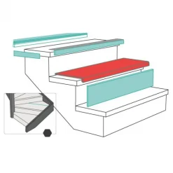 Outlet Maestro Steps Overzettrede met neus - Laminaat - Florida Oak