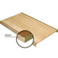 New HomingXL Overzettrede met neus (2 stuks) - Eikenhout 4 mm toplaag rustiek - incl. antislipstrip