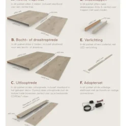 Outlet COREtec Overzettreden met neus (2 stuks) - PVC WPC - Acorn