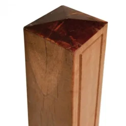 New Elephant Paal hardhout bankirai 11 x 11 cm diamantkop geschaafd