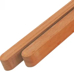 Elephant Paal hardhout bankirai 11 x 11 cm afgeronde kop geschaafd