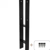 Sale Plus Danmark Paalhouder H zwart incl. schroeven tbv tuinpaal van 9 x 9 cm - 60 cm