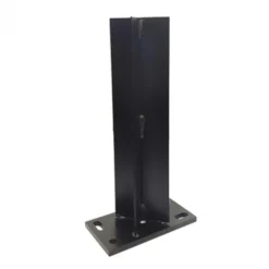 Sale C-Wood Paalhouder met voet zwart RAL9005 tbv aluminium palen 6,8 x 6,8 cm