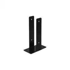 Clearance Plus Danmark Paalhouder met voet zwart tbv tuinpaal 9 x 9 cm - 30 cm