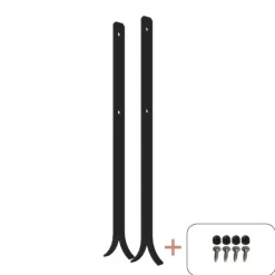 Online Plus Danmark Paalhouder zwart incl. schroeven tbv tuinpaal 7 x 7 cm - 4 x 60 cm