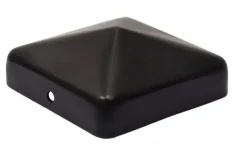 Clearance HomingXL Paalkap zwart gepoedercoat (binnenmaat 9,1 x 9,1 cm)