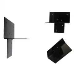 Discount Wovar Pergola Verlenging Zwart Gecoat - 15 x 15 cm palen - 2 stuks