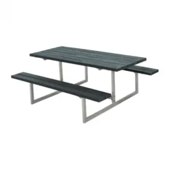 Outlet Plus Danmark Picknicktafel gerecycled kunststof - Basic - grijs