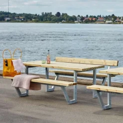 Outlet Plus Danmark Picknicktafel vuren geimpregneerd - Wega - 177 cm