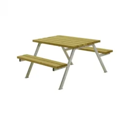 Outlet Plus Danmark Picknicktafel vuren geimpregneerd - Alpha - 118 cm