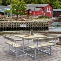 Discount Plus Danmark Picknicktafel vuren geimpregneerd - Picknick vierkant