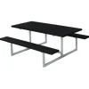Best Plus Danmark Picknicktafel vuren geimpregneerd - Basic - zwart