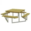 Hot Plus Danmark Picknicktafel vuren geimpregneerd - Twist - vierkant