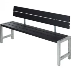 Plus Danmark Planken bank vuren geimpregneerd - Plankesaet zwart 38 x 176 x 81 cm